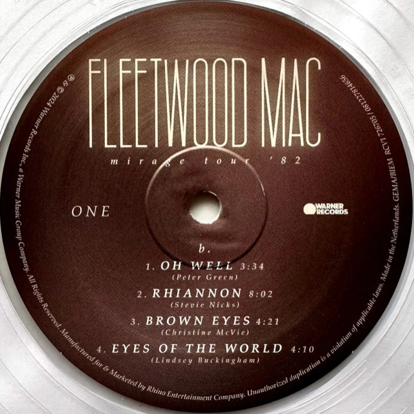 Vinyl Record Fleetwood Mac – Mirage Tour '82 (Clear) - 3LP - img.9