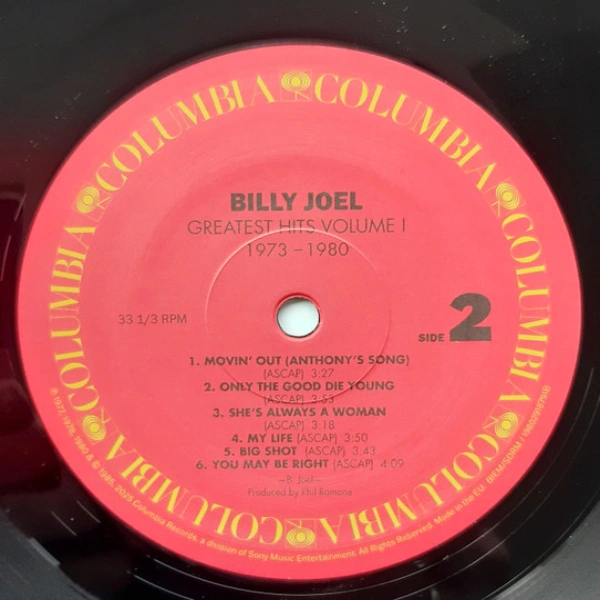 Vinyl Record Billy Joel - Greatest Hits Volume I & Volume II - 2LP - img.6