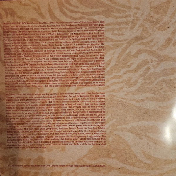 Vinyl Record Trivium - Ascendancy (Yellow, Orange & White) - 2LP - img.6