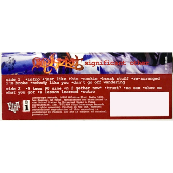 Сassette Tape Limp Bizkit - Significant Other - img.2