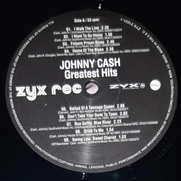 Vinyl Record Johnny Cash – Greatest Hits (2023) LP - img.2