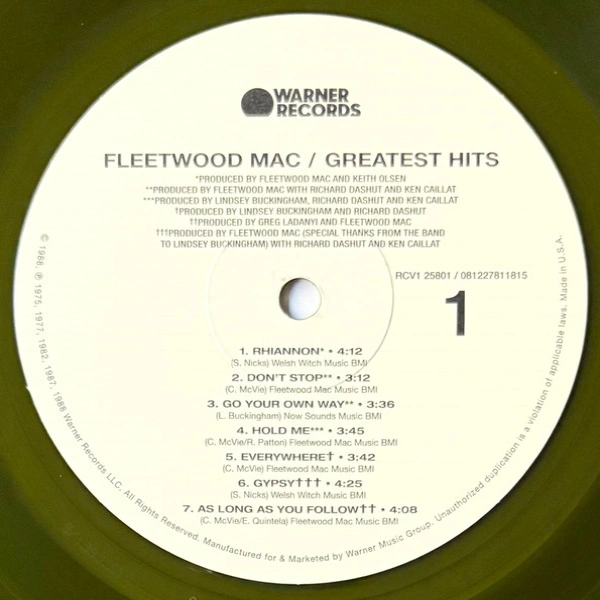 Vinyl Record Fleetwood Mac Greatest Hits (coloured) LP - img.5