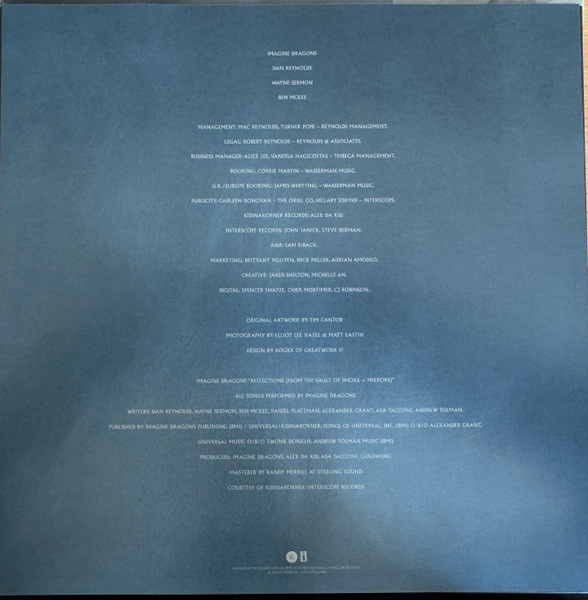 Vinyl Record Imagine Dragons – Reflections - Ocean Blue - LP - img.1