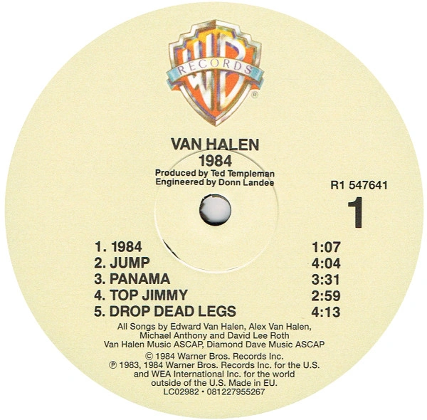 Vinyl Record Van Halen - 1984 - img.2