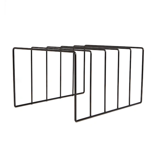 Vinyl record stand MJI Audio Vinyl Records Holder R25 Black - img.1