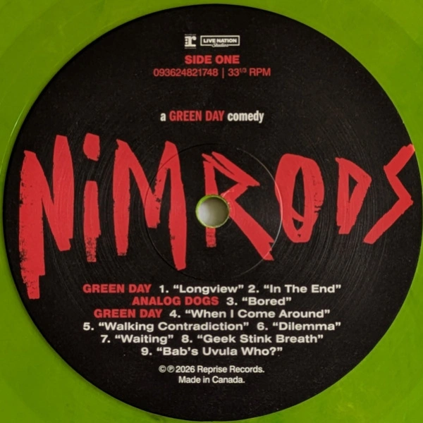 Vinyl Record Various Artists - Nimrods (The Soundtrack) (Green (Freds Hair Green)) - 2LP - img.4