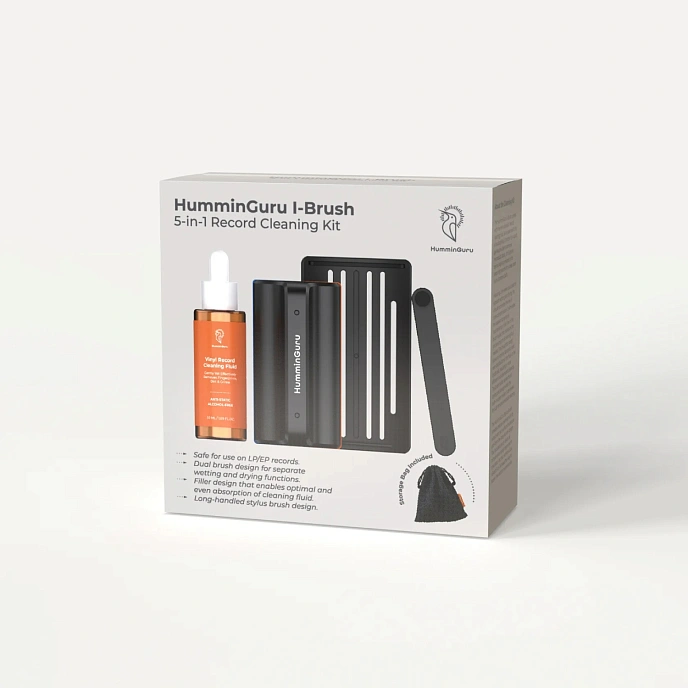 Vinyl record cleaning set HumminGuru I-Brush 5-in-1 Record Cleaning Kit - img.4