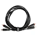 Cable UDG Ultimate Audio Cable Set 2RCA - 2RCA Straight 3m Black - img.0 Cable UDG Ultimate Audio Cable Set 2RCA - 2RCA Straight 3m Black - img.0