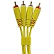 Cable UDG Ultimate Audio Cable Set 2RCA - 2RCA Straight 1.5m Yellow - img.1 Cable UDG Ultimate Audio Cable Set 2RCA - 2RCA Straight 1.5m Yellow - img.1