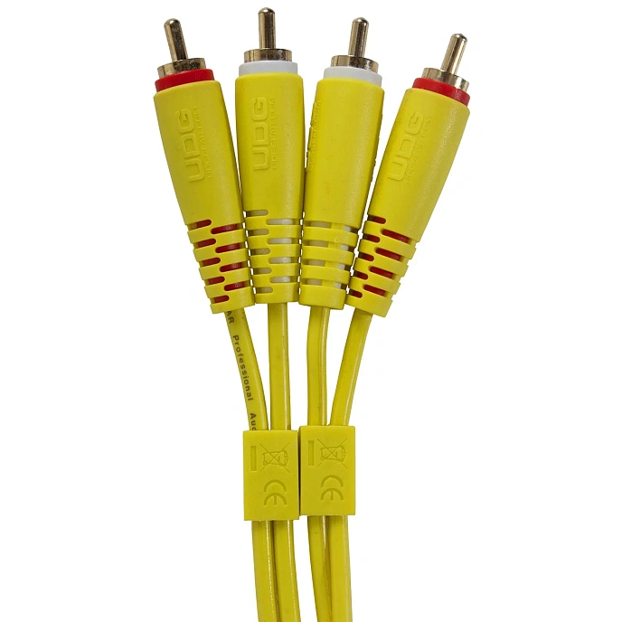 Cable UDG Ultimate Audio Cable Set 2RCA - 2RCA Straight 1.5m Yellow - img.1