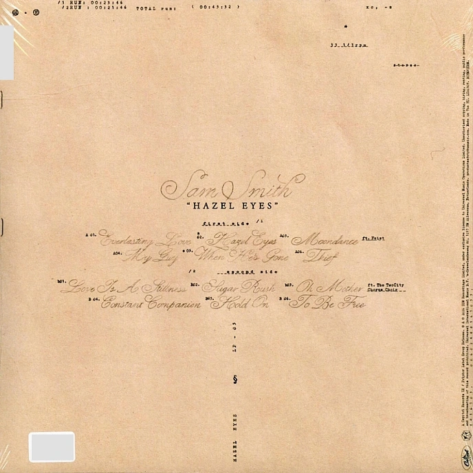 Vinyl Record Sam Smith - Hazel Eyes (Limited Edition, Clear) LP - img.2