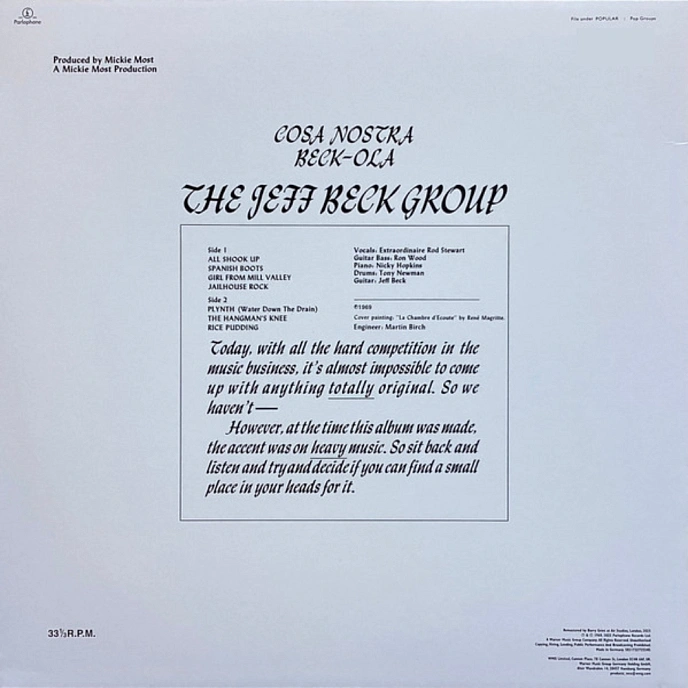 Vinyl Record Jeff Beck Group - Beck-Ola (White Vinyl) LP - img.2