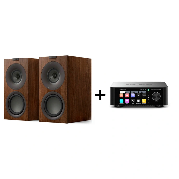Kit KEF Q Concerto Meta Walnut + Eversolo Play Black - img.0