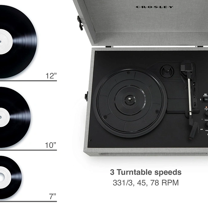 Turntable Crosley Voyager Plus Gray - img.5
