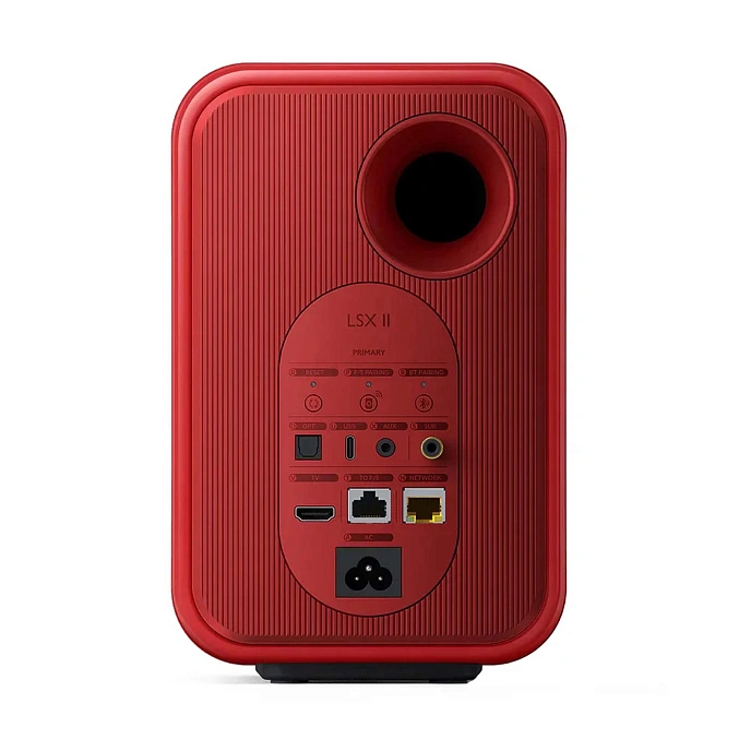 Bookshelf speakers KEF LSX II Lava Red + KEF S1 Floor Stand Black - img.3