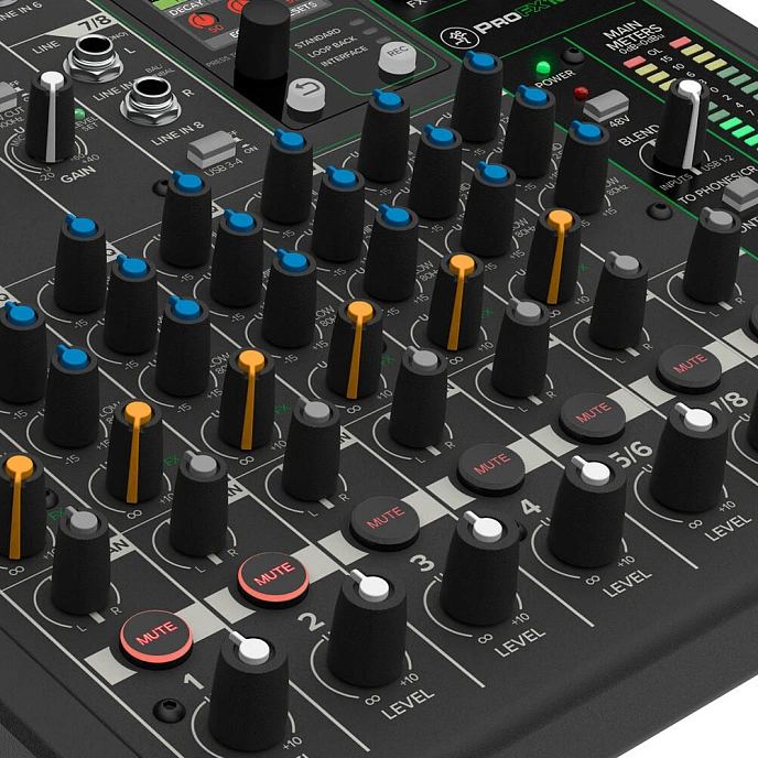 Mixing console Mackie ProFX10v3+ Black - img.6