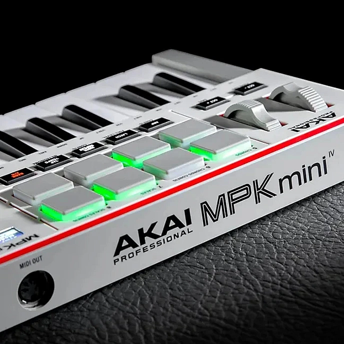 MIDI Keyboard AKAI PRO MPK Mini IV White - img.7