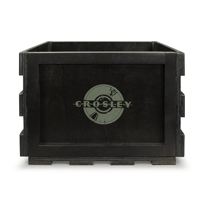 Vinyl Storage Box Crosley Record Storage Crate Black - img.1