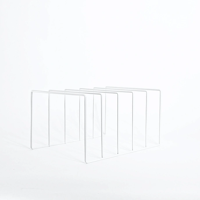 Vinyl record stand MJI Audio Vinyl Records Holder R25 White - img.1