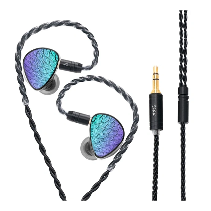 In-ear headphones Celest Wyvern Black Remaster (without Mic) Malachite Violet - img.0
