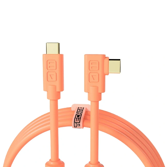 Cable DJTT Chroma Cables USB-C - USB-C Angled Neon Orange 1m - img.0