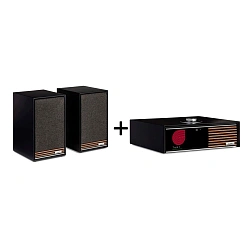 Kit Ruark R610 Charcoal and Ruark Sabre-R Speakers Charcoal