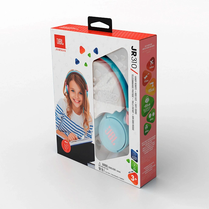 On-ear headphones JBL Jr310 Blue - img.5