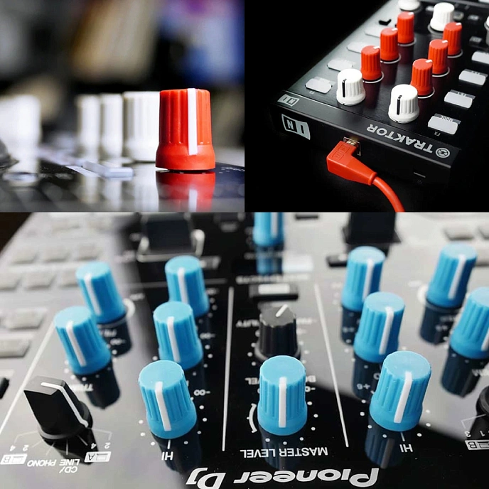 DJTT Chroma Caps Super Knob 90° (Rubber) Light Gray - img.4