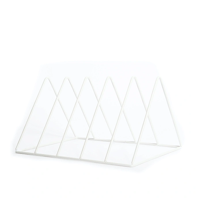 Vinyl record stand MJI Audio Vinyl Records Holder R25A White - img.1