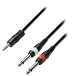 Cable Adam Hall K3YWPP0300 3.5mm - 2x6.3mm 6m - img.0