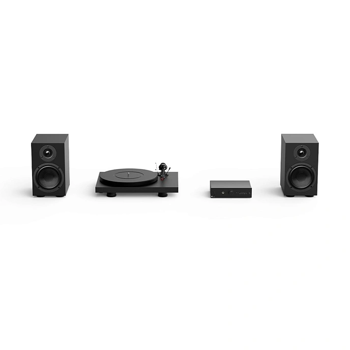 Turntable Pro-Ject COLOURFUL AUDIO SYSTEM (UK PLUG) Satin Black - img.1