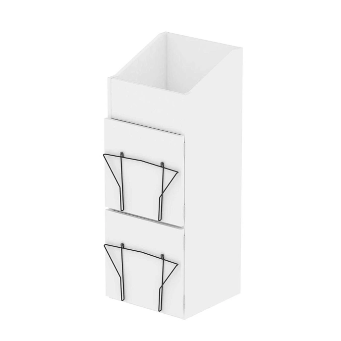 Vinyl record stand Glorious Record Box Display Door White - img.2