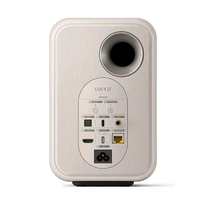 Bookshelf speakers KEF LSX II LT Stone White + KEF P1 Desk Pad Silver - img.5