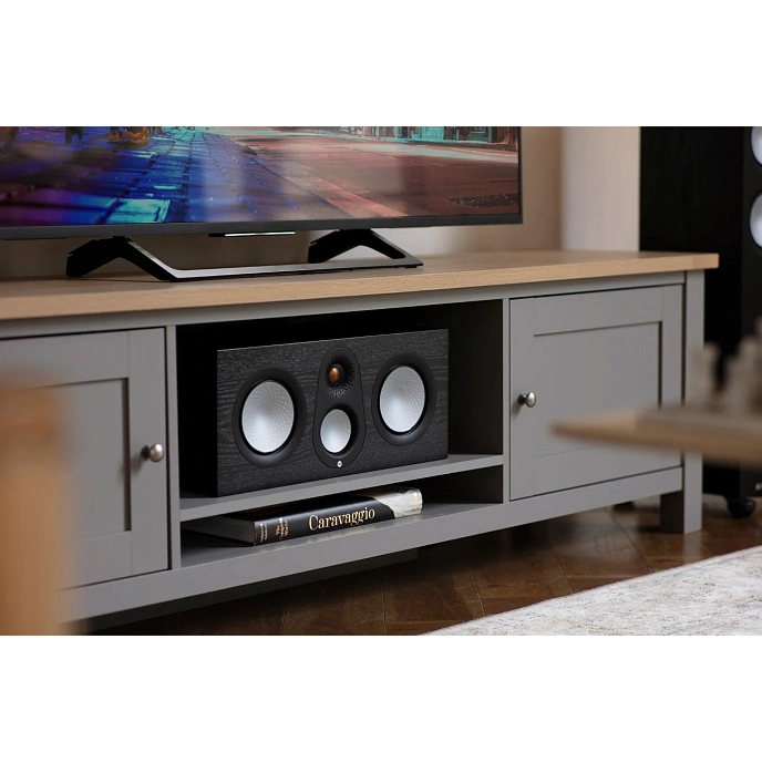 Central Channel Monitor Audio Silver C250 7G Black Oak - img.4