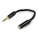 - img.0 Adapter 64 Audio 8 Braid Cable Adaptor Black 2.5mm - 3.5mm - img.0