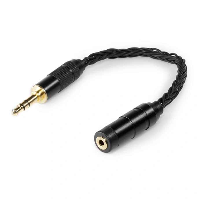 Adapter 64 Audio 8 Braid Cable Adaptor Black 2.5mm - 3.5mm - img.0