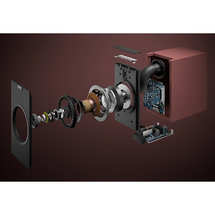 Bookshelf speakers KEF Coda W Vintage Burgundy - img.4
