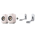 Kit KEF LSX II Mineral White + KEF B1 Wall Bracket Silver - img.0 Kit KEF LSX II Mineral White + KEF B1 Wall Bracket Silver - img.0