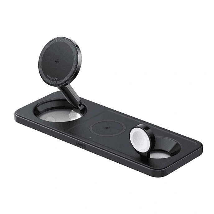 Battery charger Anker MagGo Wireless Charging Pad 3 in 1 15W Black - img.0