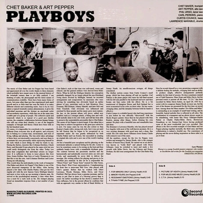 Vinyl Record Chet Baker, Art Pepper - Playboys (Yellow Vinyl) LP - img.2