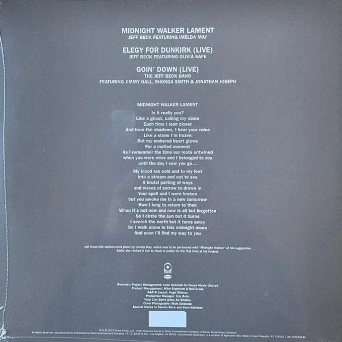 Vinyl Record Jeff Beck - Tribute LP - img.2