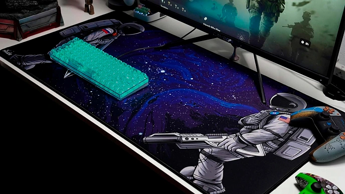 Mouse pad Maze ASTRO WAR-BL Blue 2XL - img.1