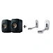 Kit KEF LSX II Carbon Black + KEF B1 Wall Bracket Silver - img.0 Kit KEF LSX II Carbon Black + KEF B1 Wall Bracket Silver - img.0