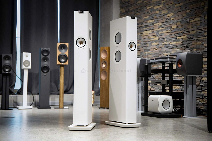 Floorstanding Speakers KEF LS60 Wireless Titanium Grey - img.1