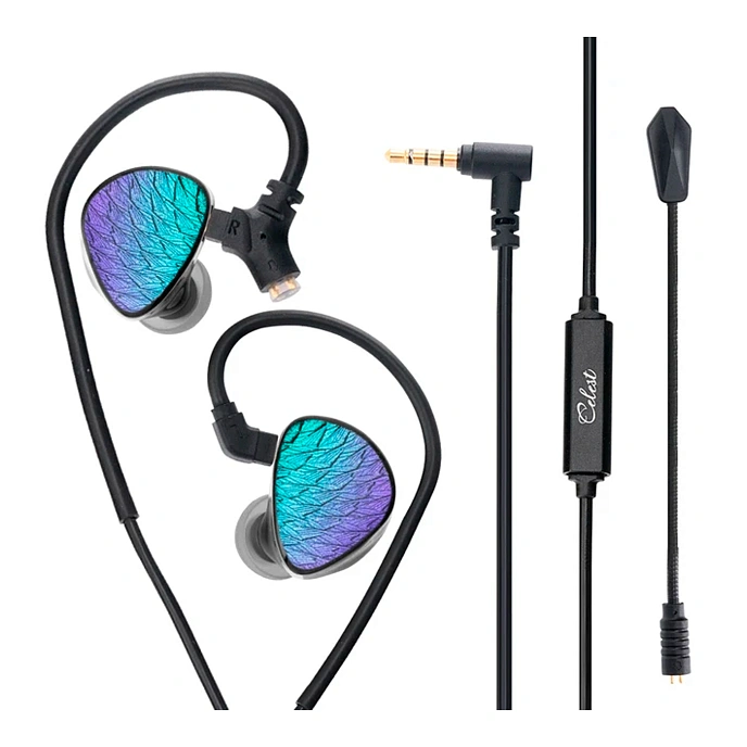 In-ear headphones Celest Wyvern Black Remaster (with Boom Mic) Malachite Violet - img.0