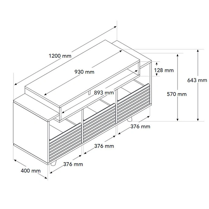 Hi-Fi Stand NorStone Oslo Vinyl 1200 Black/Walnut - img.5