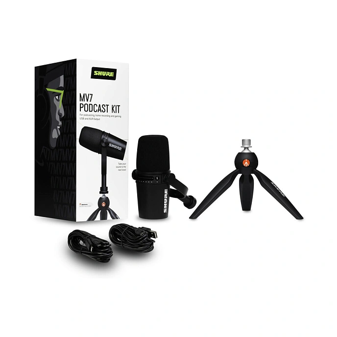 Microphone for streaming and gaming Shure MV7 Podcast Kit - img.4