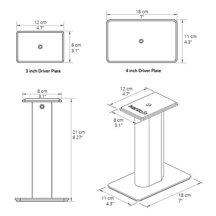 Pedestal Kanto SP9 Black - img.4