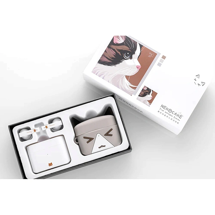 Wireless Headphones MoonDrop Nekocake Suit white - img.1