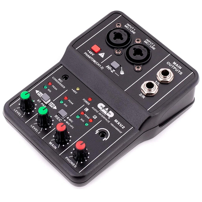 Mixing console CAD MXU2 Black - img.1